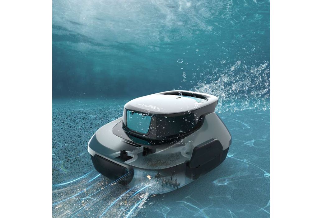 Aiper Scuba SE draadloze zwembadrobot in water