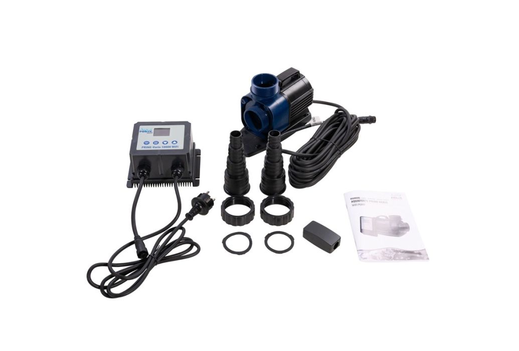 AquaForte Deluxe Vario 10000 vijverpomp met wifi toebehoren