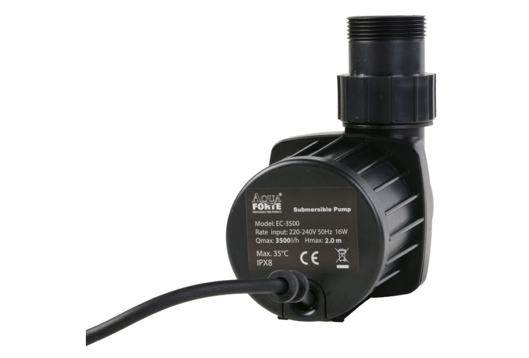 AquaForte vijverpomp EC-8000 pomp achterkant 