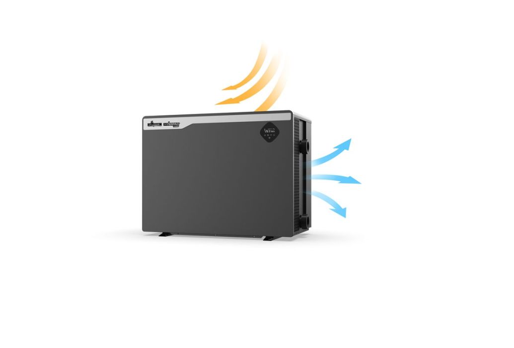 Aquark Black Perfect Full Inverter warmtepomp 41 kW (400V) luchtuitlaat