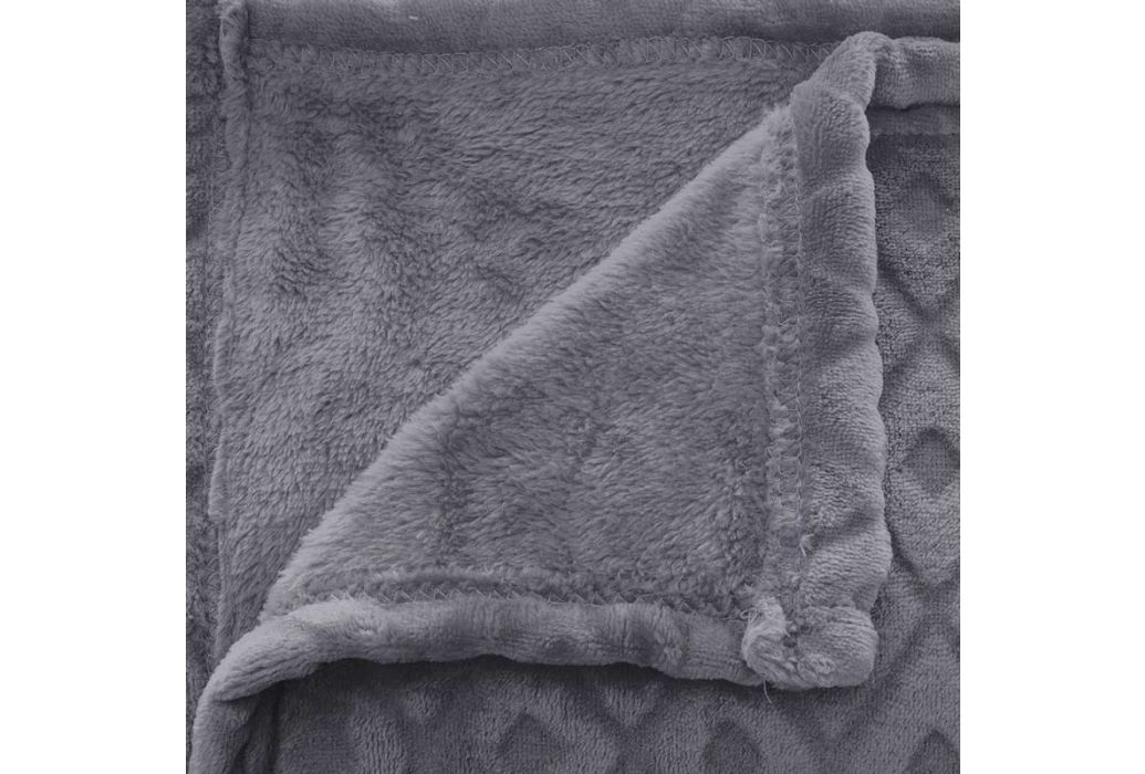Atmosphera luxe fleece plaid 230 x 180 cm patroon binnen- en buitenkant