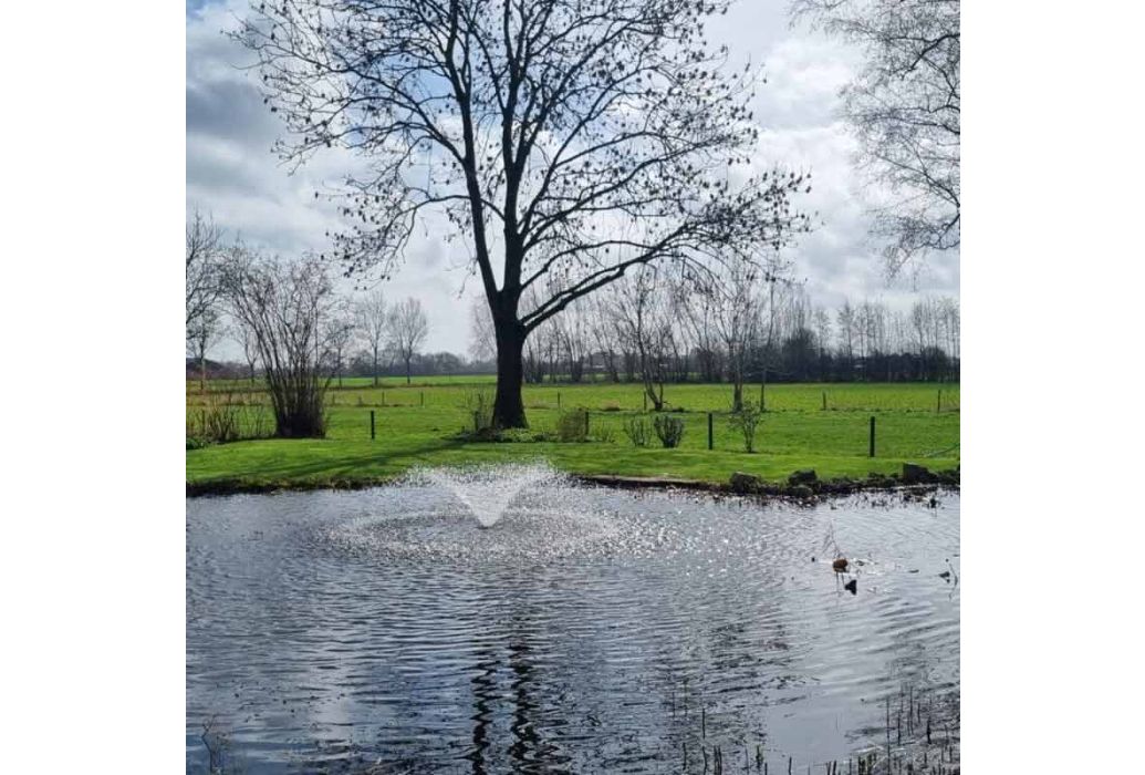 Auga Lotus 20F fontein pomp in gebruik