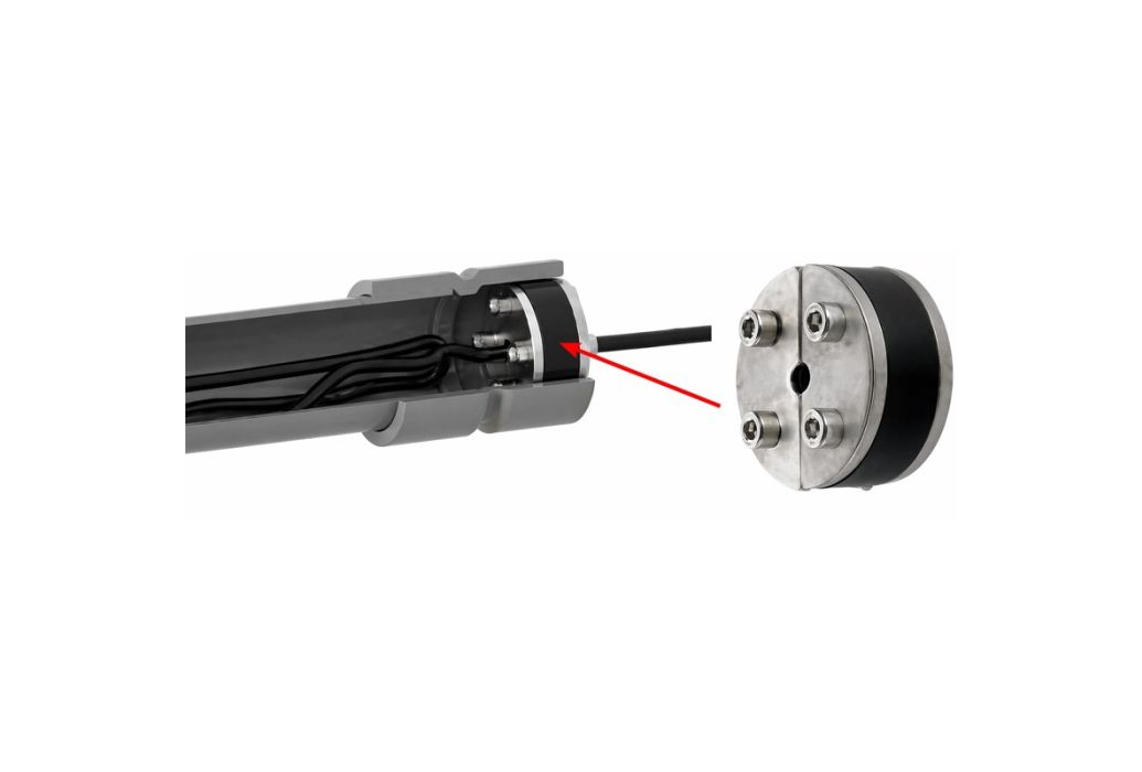 Auga WDM50 inbouw wanddoorvoer set kabelafdichting met kabels