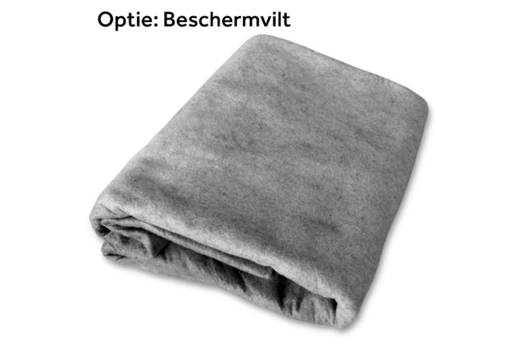 Metalen zwembad ovaal 700 x 350 x 150 cm Beschermvilt