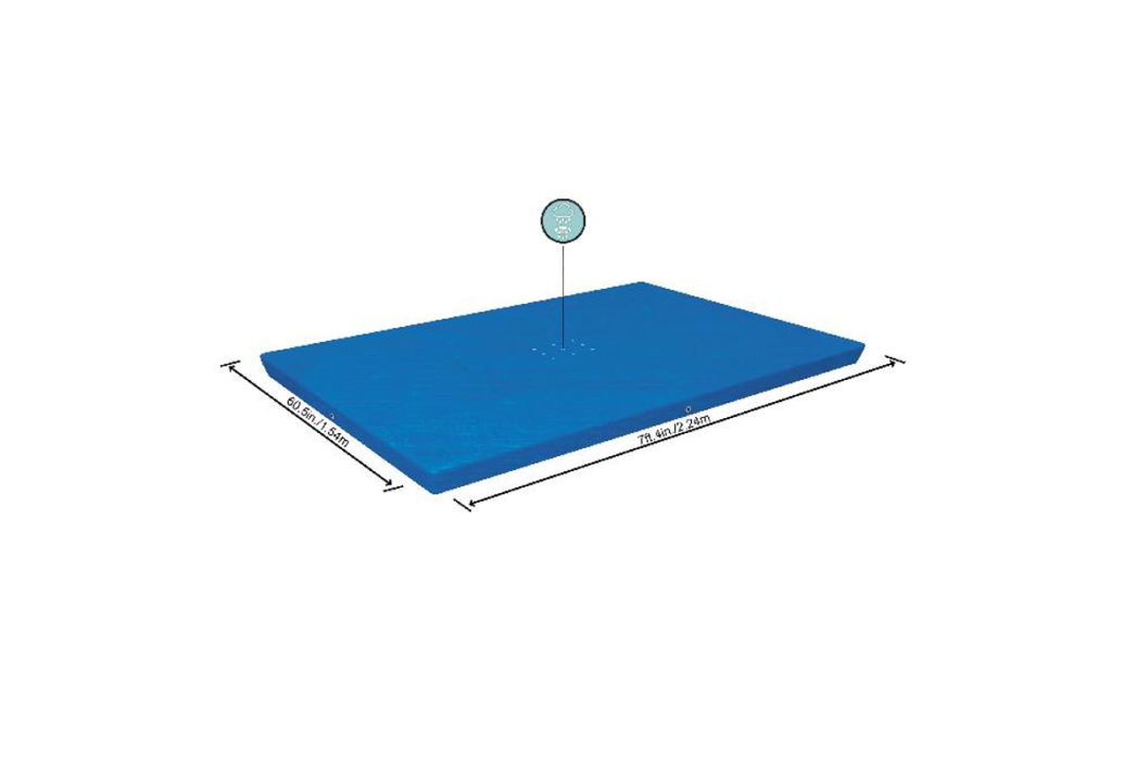 Bestway afdekzeil 221 x 150 cm afmetingen