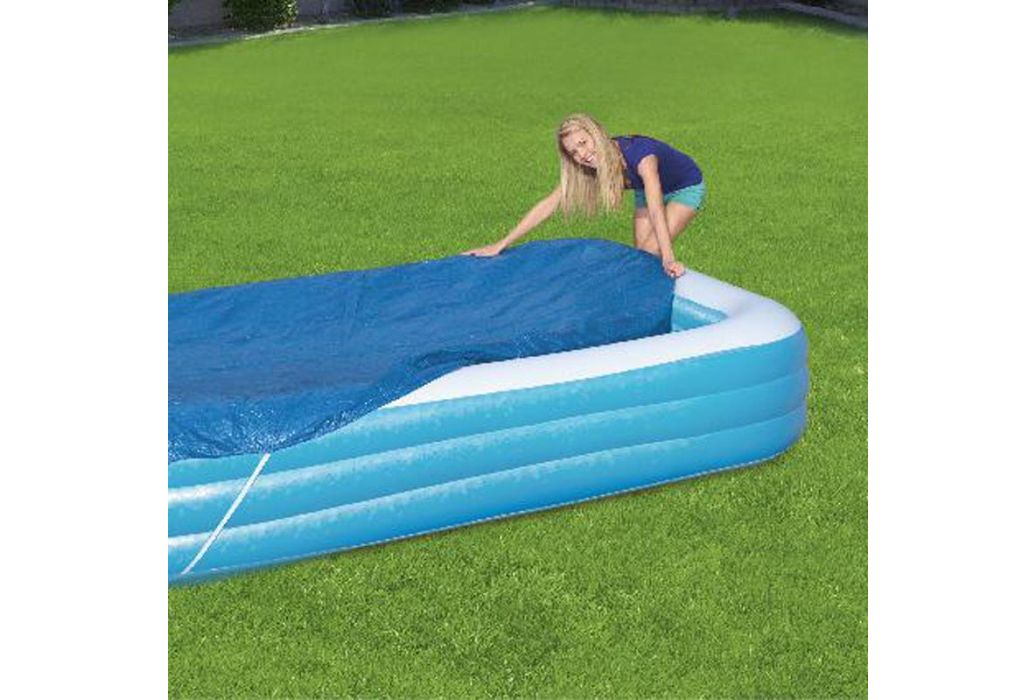 Bestway familiezwembad afdekzeil 305 x 183 cm over zwembad