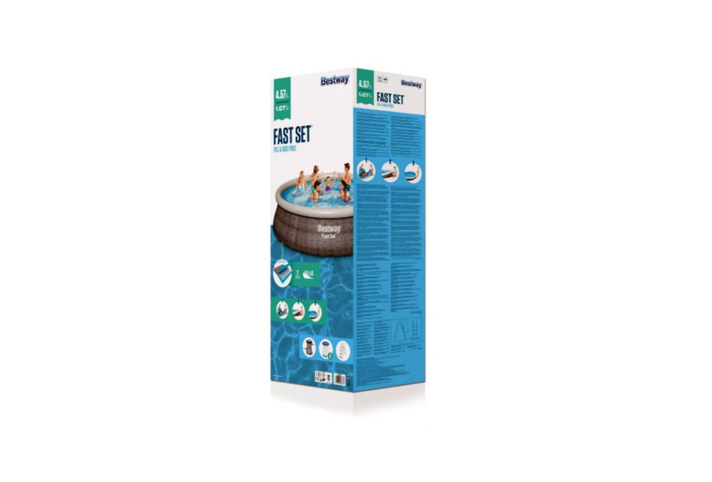 Bestway Fast Set Rotan zwembad Ø 457 x 107 cm doos