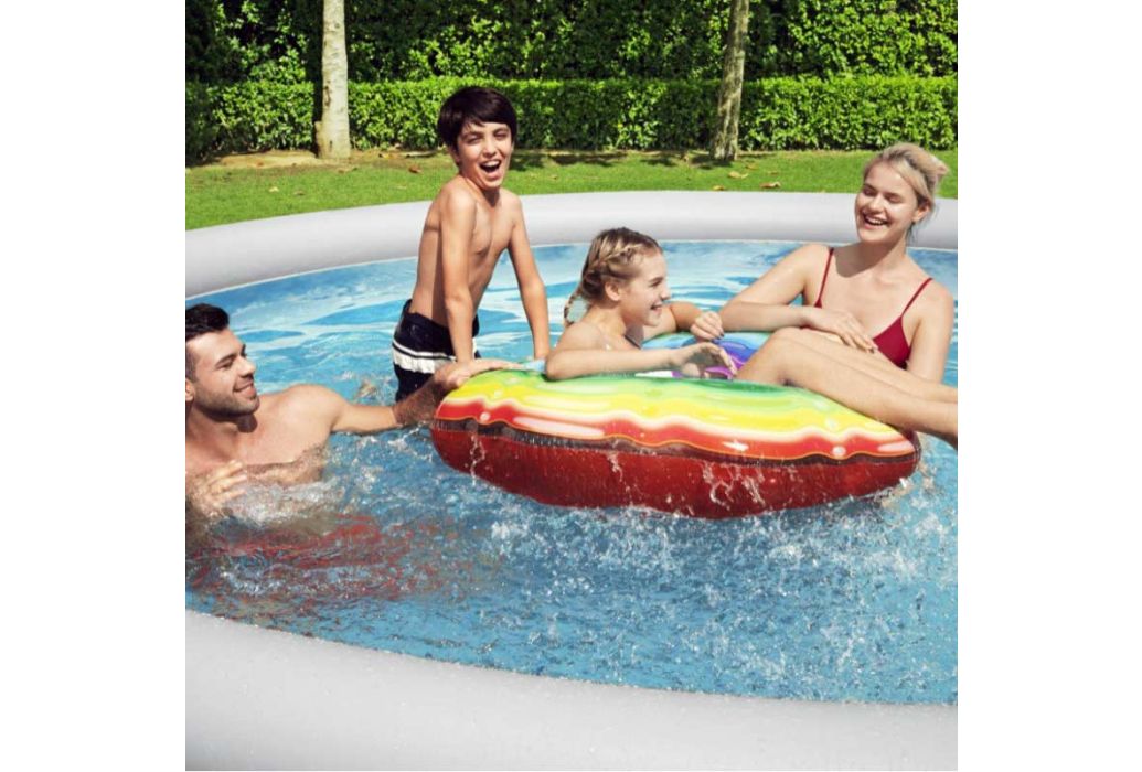 Bestway Fast Set Rotan zwembad Ø 396 x 84 cm mensen