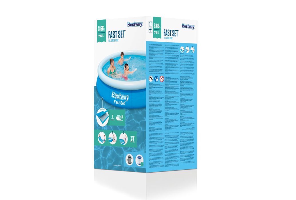 Bestway Fast Set zwembad 366 x 76 cm verpakking