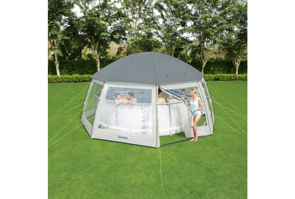 Bestway Flowclear Pool Dome zwembadoverkapping voorbeeld