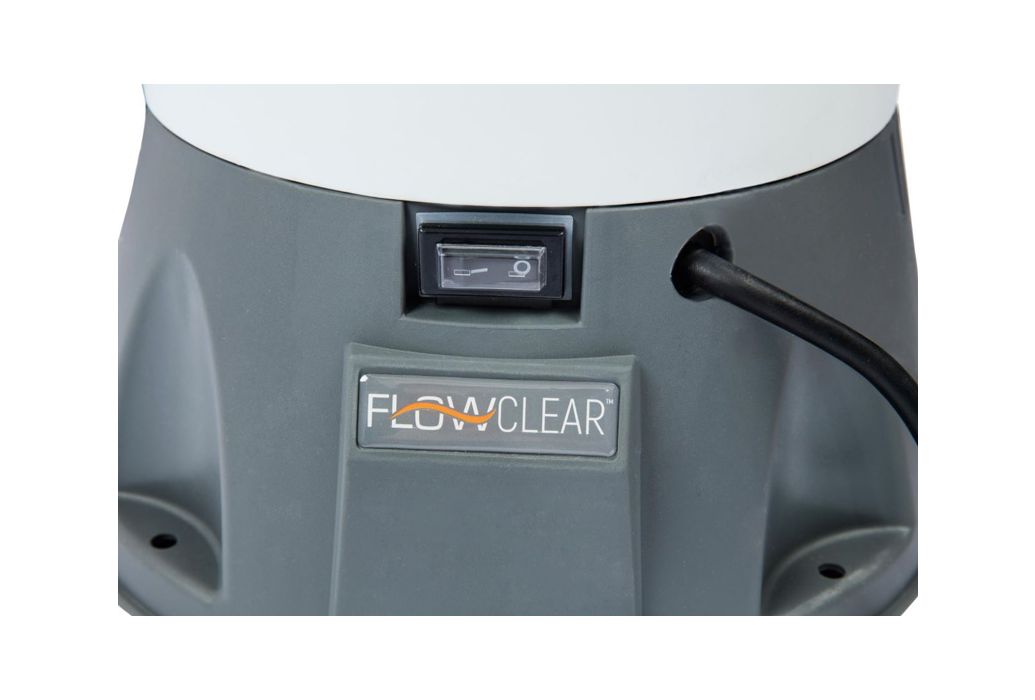 Bestway Flowclear zandfilter 3,0 m³/u aan/uit knop