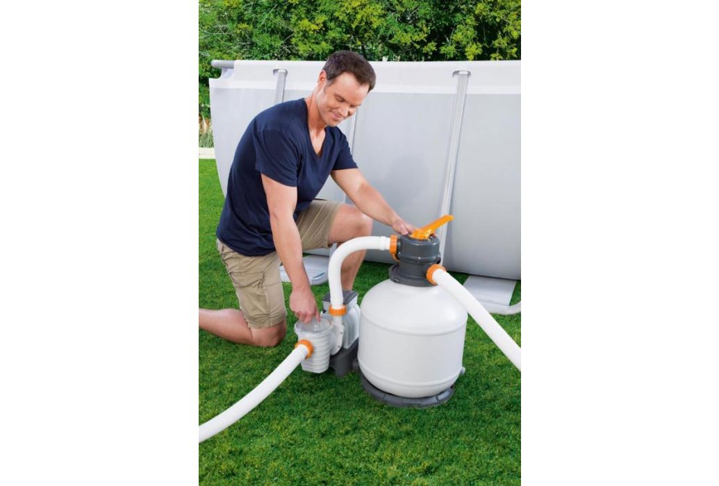 Bestway Flowclear zandfilter 7,7 m³/u verstellen