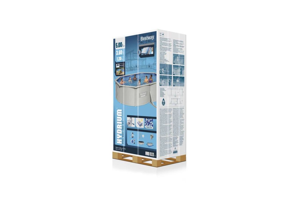 Bestway Hydrium metalen zwembad 500 x 360 x 120 cm