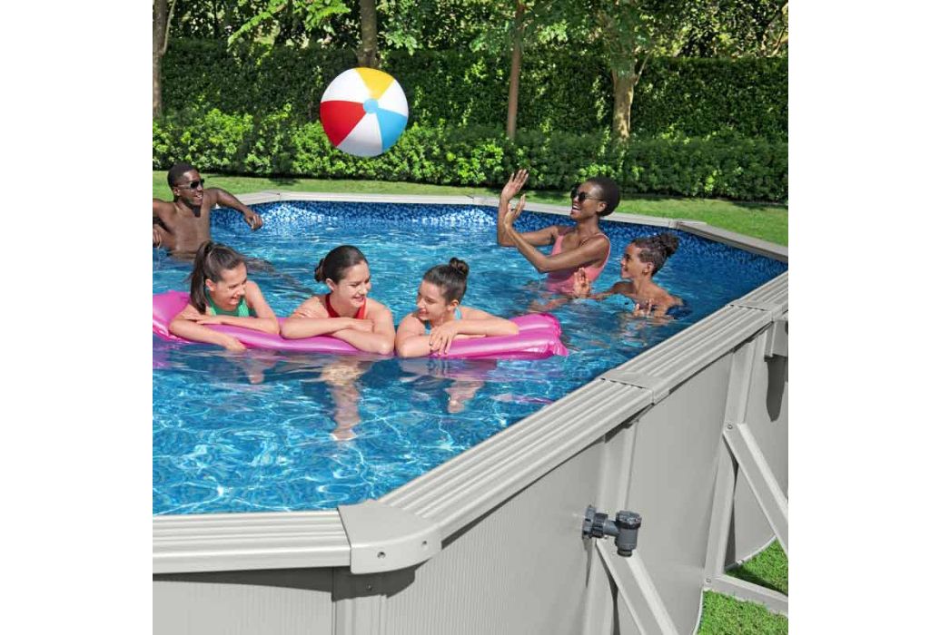 Bestway Hydrium metalen zwembad 610 x 360 x 120 cm