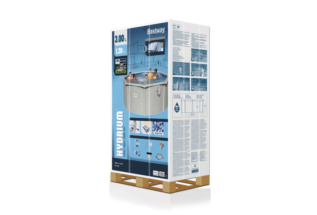 Bestway Hydrium metalen zwembad Ø 300 x 120 cm materiaal