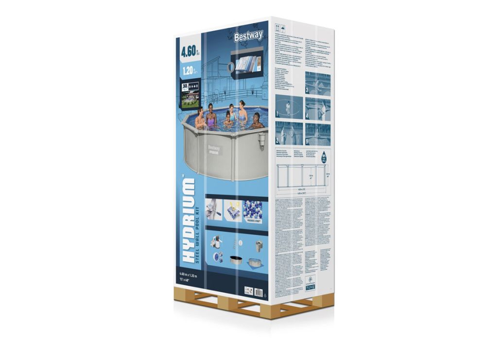 Bestway Hydrium metalen zwembad Ø 460 x 120 cm