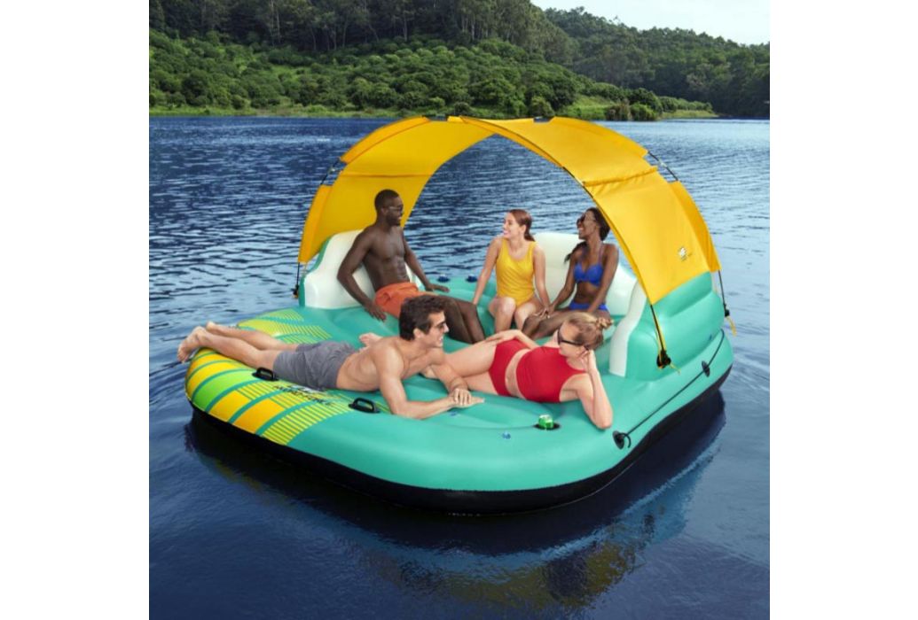 Bestway Hydro Force Sunny Lounge eiland met mensen