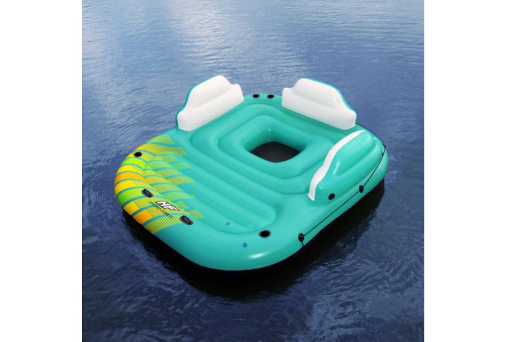 Bestway Hydro Force Sunny Lounge eiland zonder schaduwdoek op water