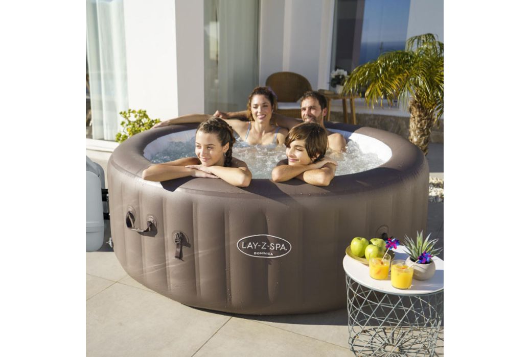 Bestway Lay-Z-Spa Dominica Smart Hydrojet opblaasbare spa gezellig