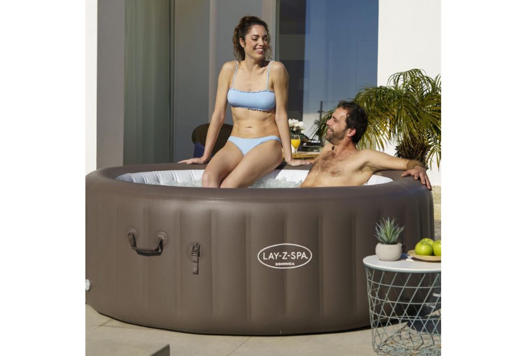 Bestway Lay-Z-Spa Dominica Smart Hydrojet opblaasbare spa samen
