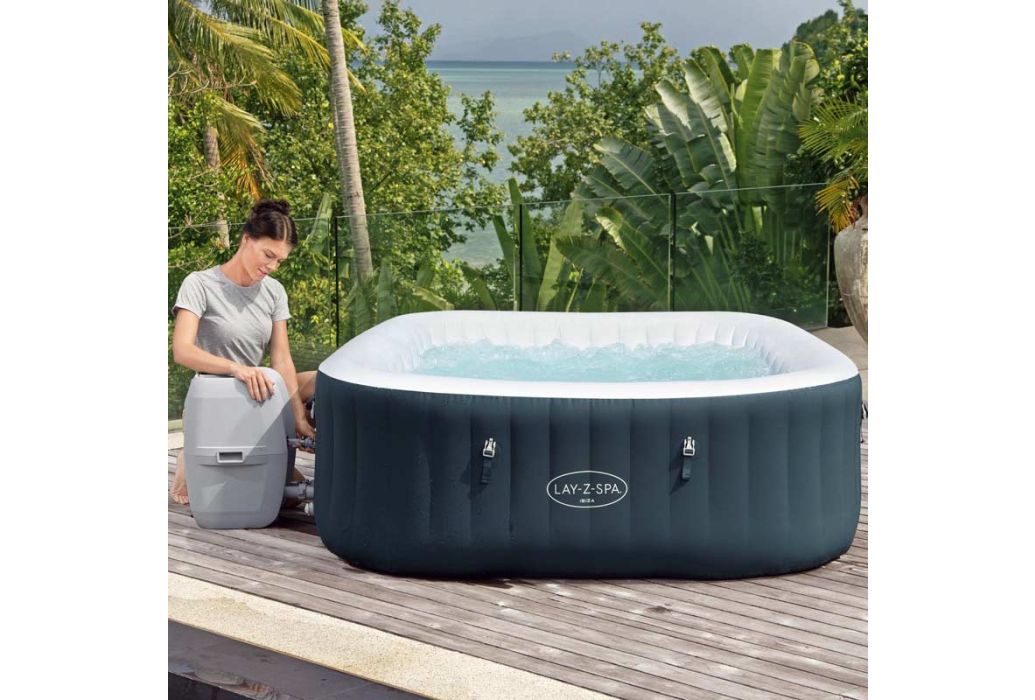 Bestway Lay-Z-Spa Ibiza pomp koppelen