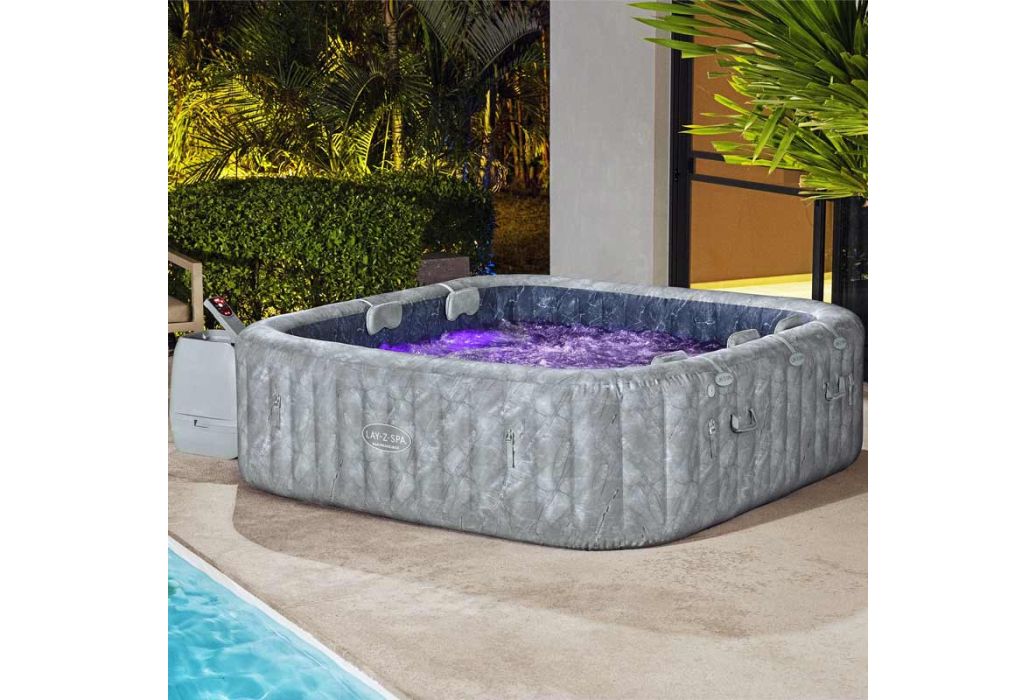 Bestway Lay-Z-Spa San Fransisco Hydrojet Pro LED paars