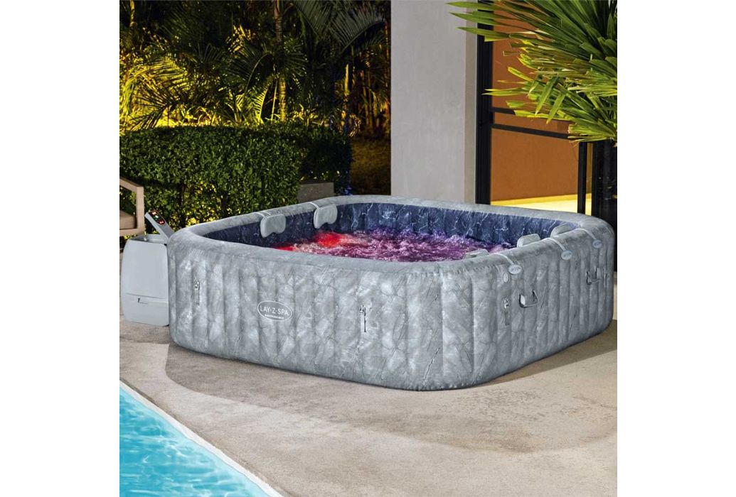 Bestway Lay-Z-Spa San Fransisco Hydrojet Pro LED rood