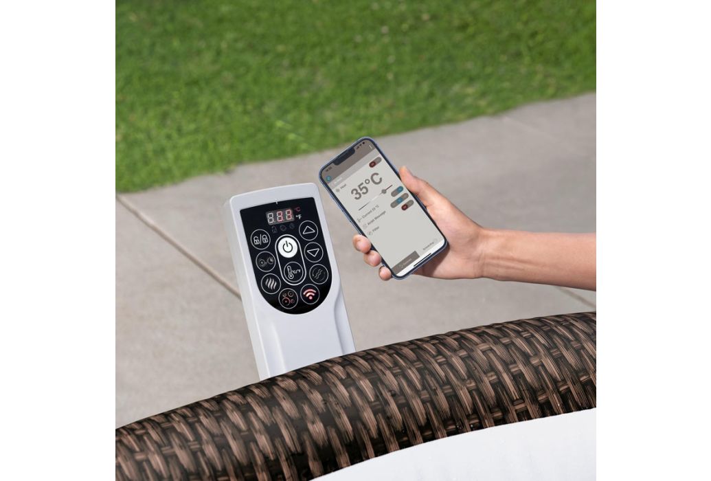 Bestway Lay-Z-spa St. Moritz display en app