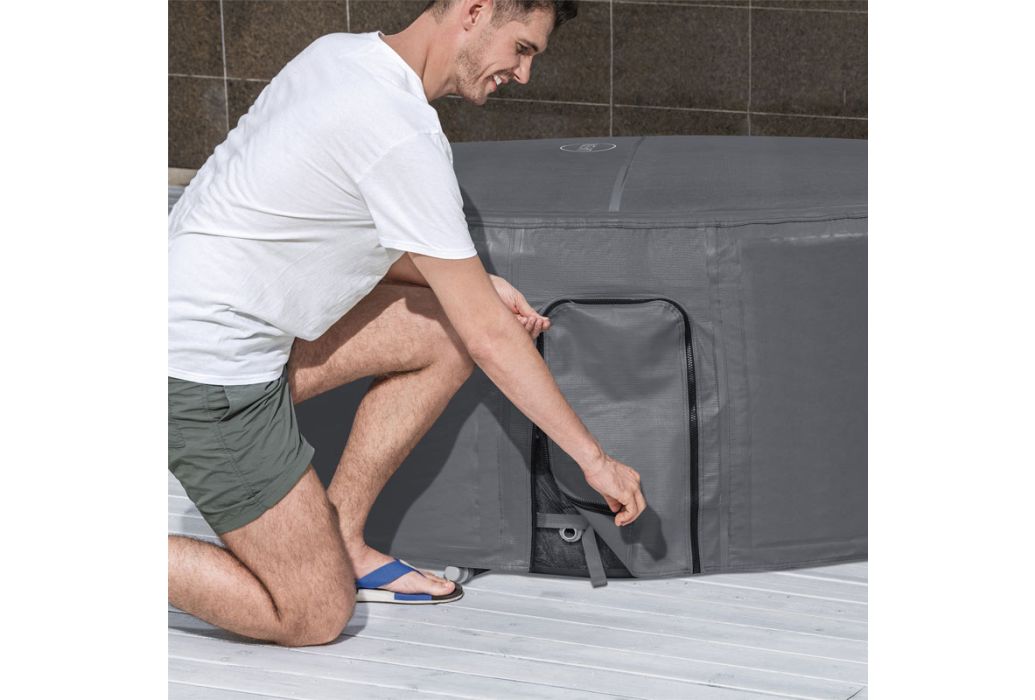 Bestway Lay-Z-Spa thermische afdekking rond 180 cm rits dichtmaken
