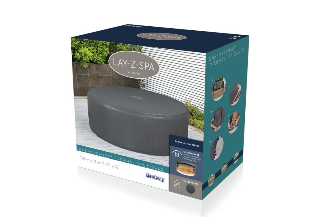 Bestway Lay-Z-Spa thermische afdekking rond 196 cm doos