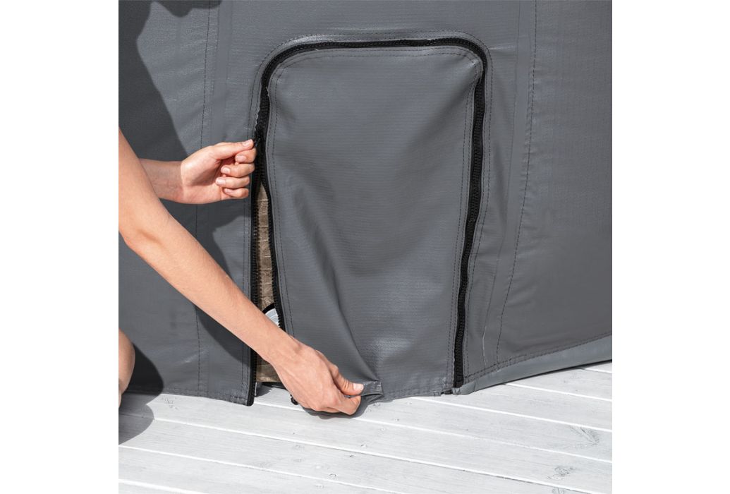 Bestway Lay-Z-Spa thermische afdekking rond 196 cm ritsopening pomp dichtmaken