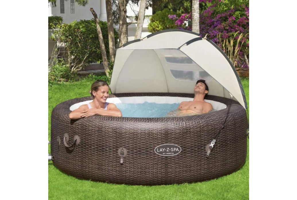 Bestway Lay-Z-spa zonnescherm voorbeeld
