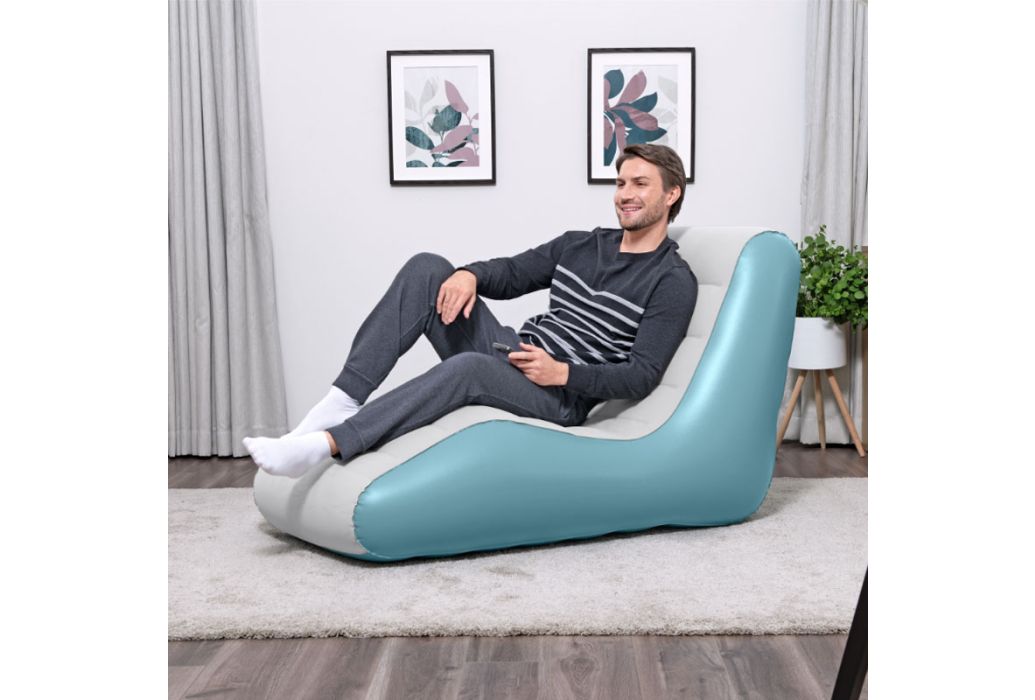 Bestway luxe lounge stoel XL in gebruik