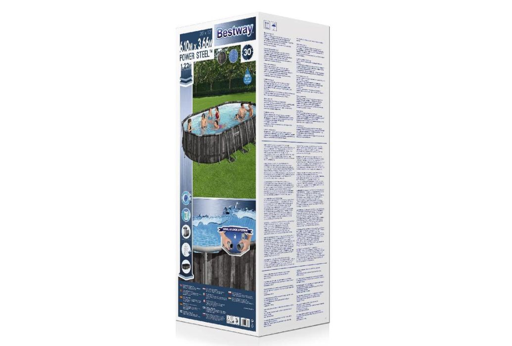 Bestway Power Steel hout zwembad 610 x 366 x 122 cm verpakking