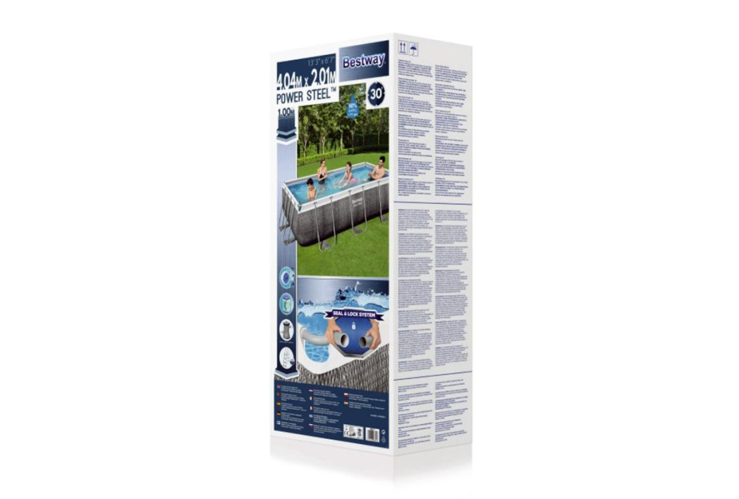 Bestway Power Steel Rotan zwembad 404 x 201 x 100 cm doos