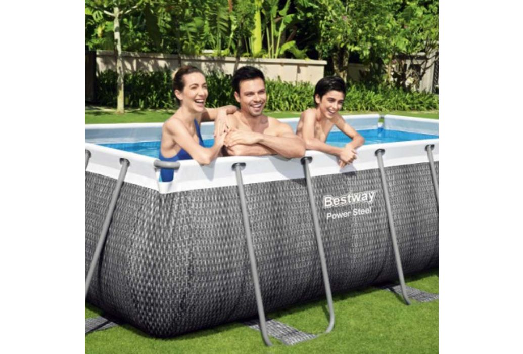 Bestway Power Steel Rotan zwembad 404 x 201 x 100 cm mensen 3