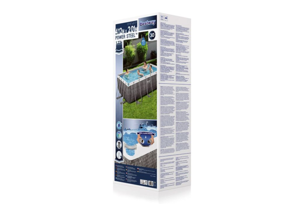 Bestway Power Steel Rotan zwembad 412 x 201 x 122 cm doos