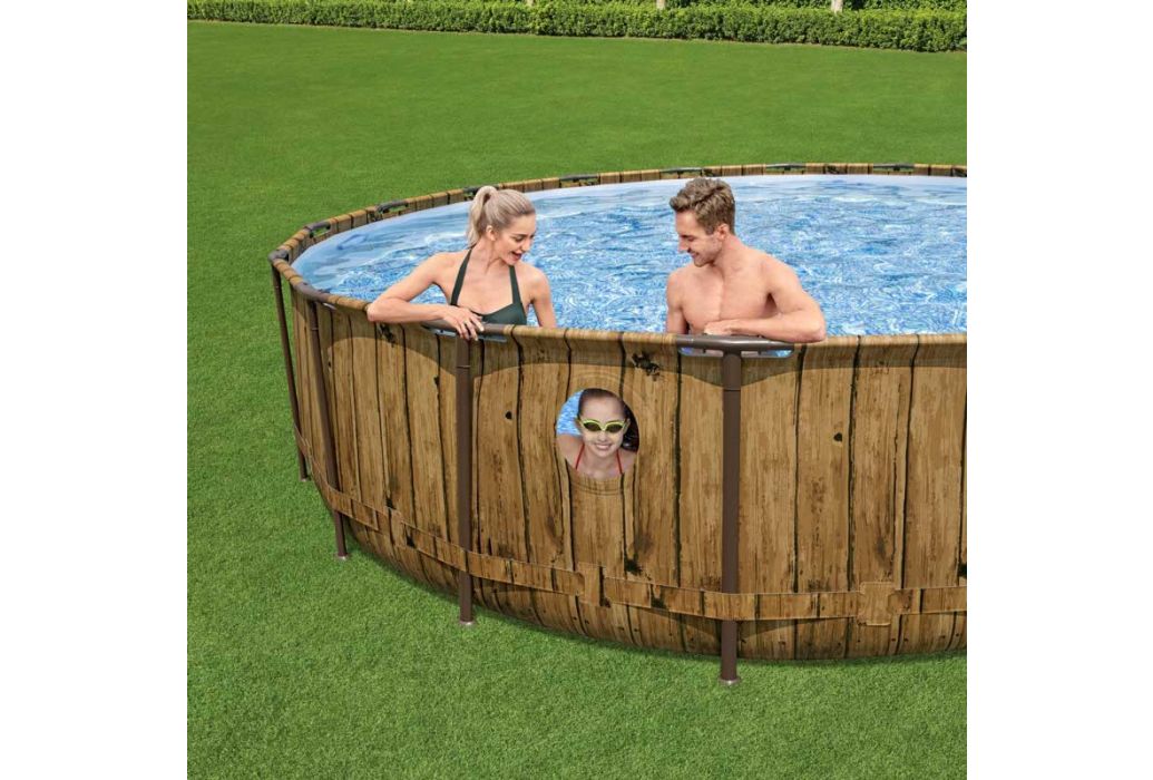 Bestway Power Steel Swim Vista zwembad Ø 488 x 122 cm
