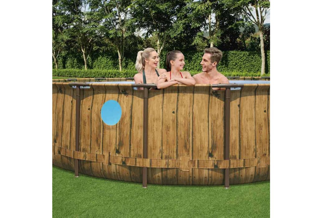 Bestway Power Steel Swim Vista zwembad Ø 488 x 122 cm