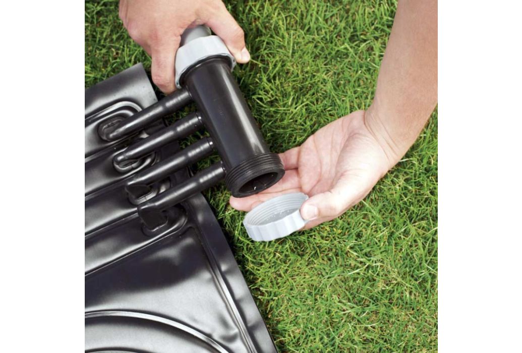 Bestway Solarverwarming Pool Pad koppelingsdop losdraaien