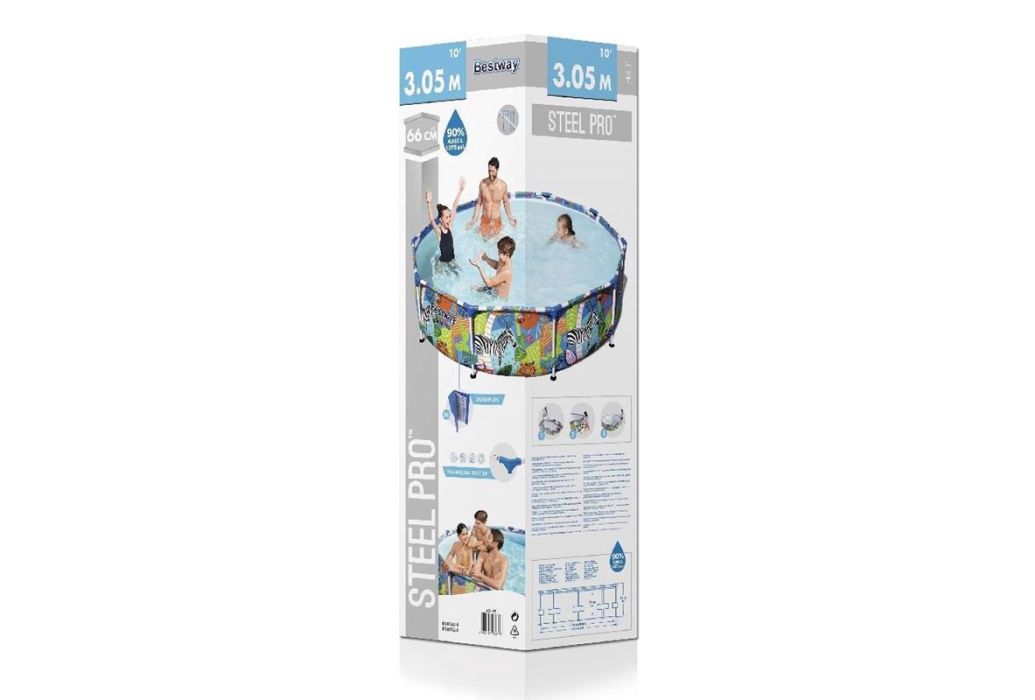 Bestway Steel Pro Jungle zwembad Ø 305 x 66 cm verpakking