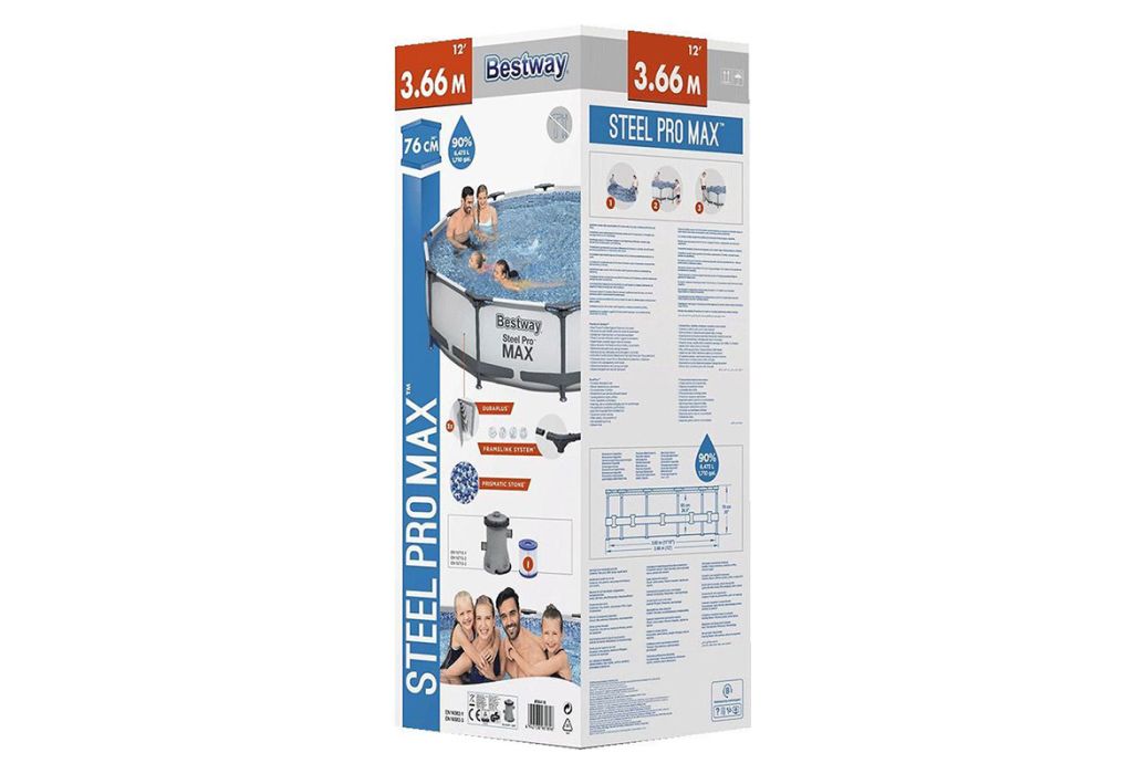 Bestway Steel Pro Max 366 x 76 cm zwembad verpakking