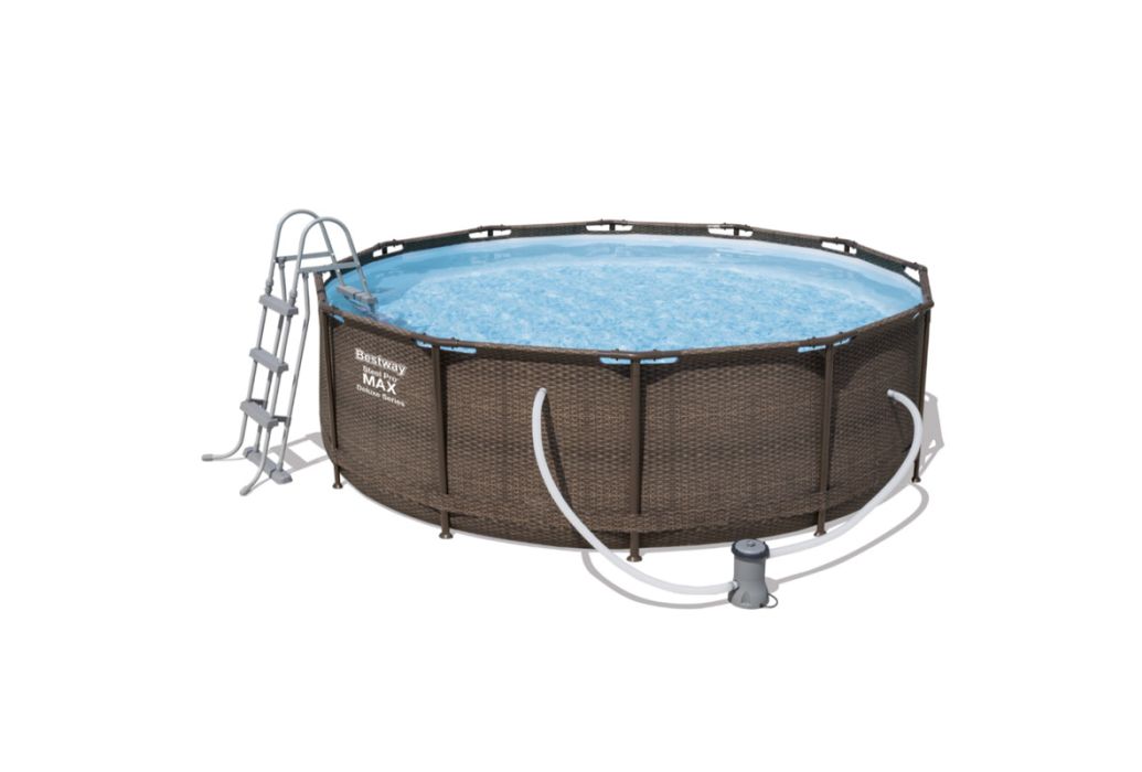 Bestway Steel Pro Max Rotan zwembad Ø 366 x 100 cm met onderdelen