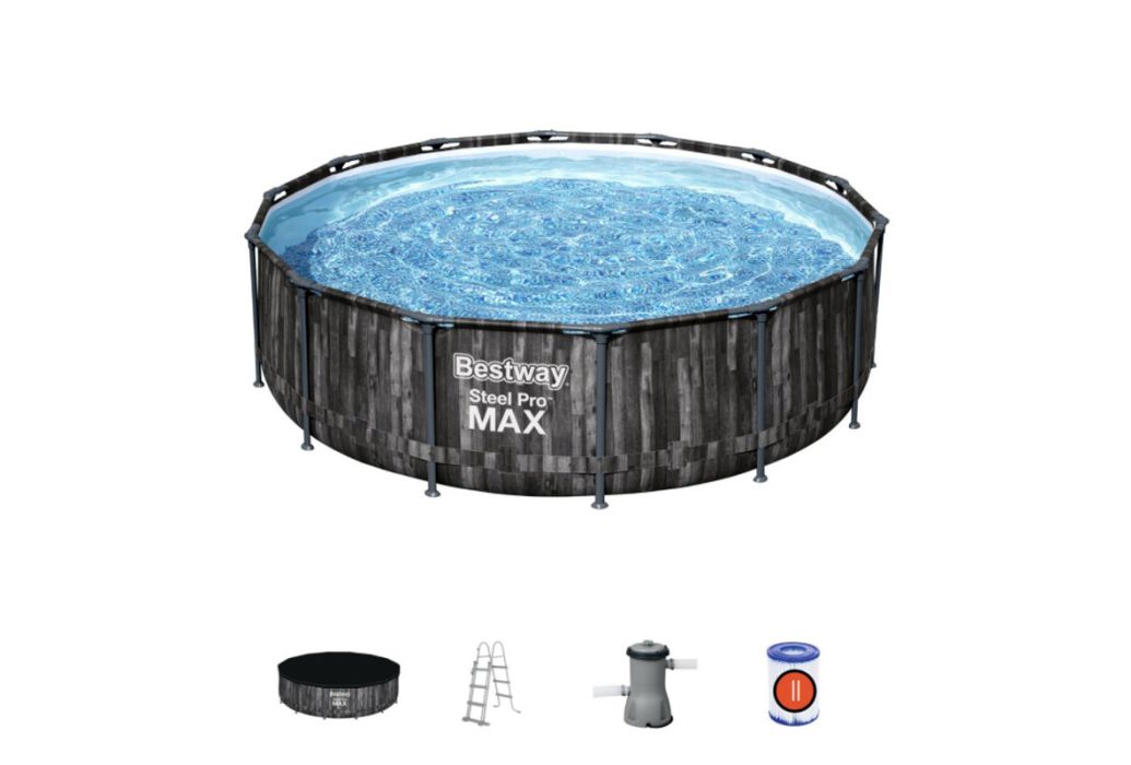 Bestway Steel Pro Max Wood zwembad Ø 427 x 107 cm accessoires