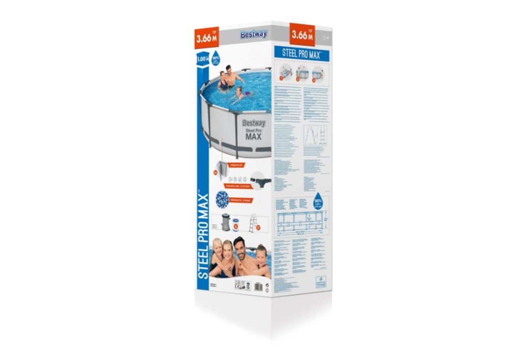 Bestway Steel Pro Max zwembad set Ø 366 x 100 cm verpakking