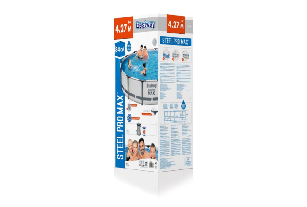 Bestway Steel Pro Max zwembad set Ø 427 x 84 cm verpakking