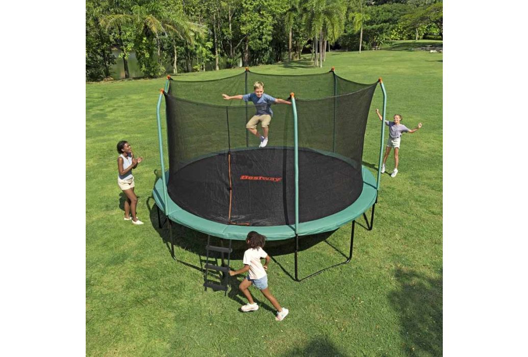 Bestway trampoline met veiligheidsnet Ø 427 cm buiten