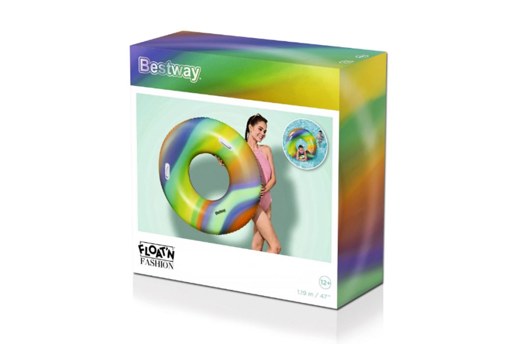 Bestway zwemband regenboog 119 cm doos