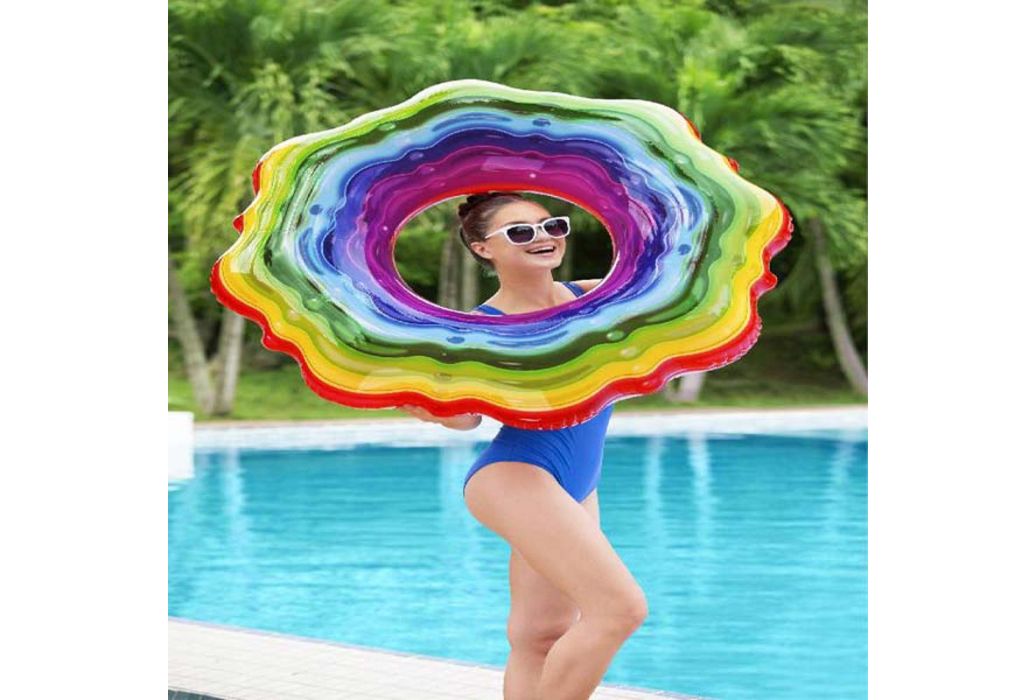 Bestway zwemring regenboog lint 96 sfeer