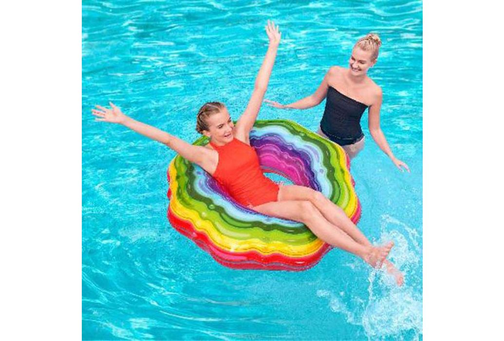 Bestway zwemring regenboog lint 96 sfeer